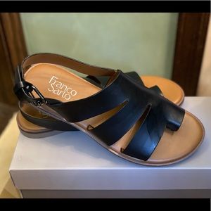 FRANCO SUART KIRA BLACK SANDALS SIZE 8